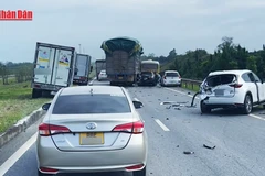 [Video] Tai nạn liên hoàn trên cao tốc Hà Nội - Thái Nguyên