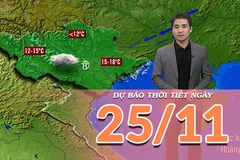 [Video] Dự báo thời tiết ngày 25/11/2025: Miền Bắc nắng hanh