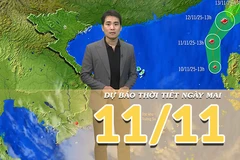 [Video] Dự báo thời tiết đêm nay và ngày mai 11/11/2025: Bão số 14 chuyển hướng, không ảnh hưởng đến đất liền nước ta
