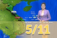 [Video] Dự báo thời tiết đêm nay và ngày mai 5/11/2025: Trung Bộ giảm mưa