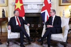 Tổng Bí thư Tô Lâm và Thủ tướng Liên hiệp Vương quốc Anh và Bắc Ireland Keir Starmer hội đàm. (Ảnh: Thống Nhất/TTXVN)
