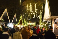 Người dân thăm hội chợ Giáng sinh ở Dingolfing, Đức. (Ảnh: X)