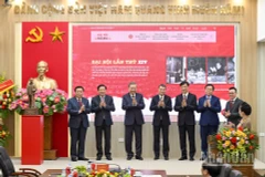 Quang cảnh Lễ ra mắt Trang thông tin điện tử chuyên đề "Đảng Cộng sản Việt Nam - Đại hội XIV", tại Trụ sở Bộ Biên tập Báo Nhân Dân. (Ảnh: ĐĂNG KHOA)