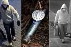 Hình ảnh đối tượng đặt bom ống gần tòa nhà Quốc hội Mỹ ngày 5/1/2021. (Ảnh: FBI)