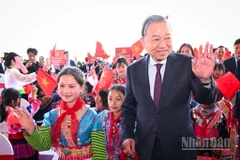 [Ảnh] Tổng Bí thư Tô Lâm dự Lễ khánh thành trường phổ thông nội trú liên cấp Si Pa Phìn