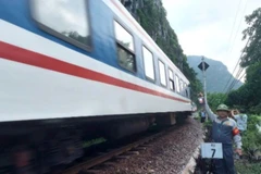 Một đoạn đường sắt qua địa phận Tuyên Hóa, Quảng Bình (cũ).