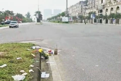 Hiện trường vụ tai nạn khiến 3 người tử vong (Ảnh chụp trưa 25/1).