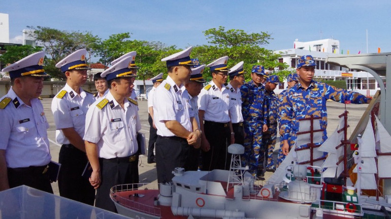 Mô hình học cụ phục vụ huấn luyện tại Trung tâm huấn luyện Học viện Hải quân.