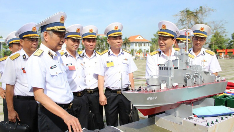 Mô hình học cụ tàu chiến đấu phục vụ huấn luyện tại Trung tâm Huấn luyện, Vùng 2 Hải quân.