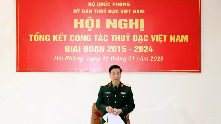 Trung tướng Nguyễn Trọng Bình: Tiếp tục nâng cao năng lực ngành thủy đạc Việt Nam.
