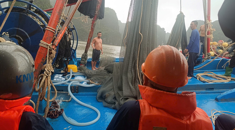 Sức khỏe ngư dân đã ổn định.