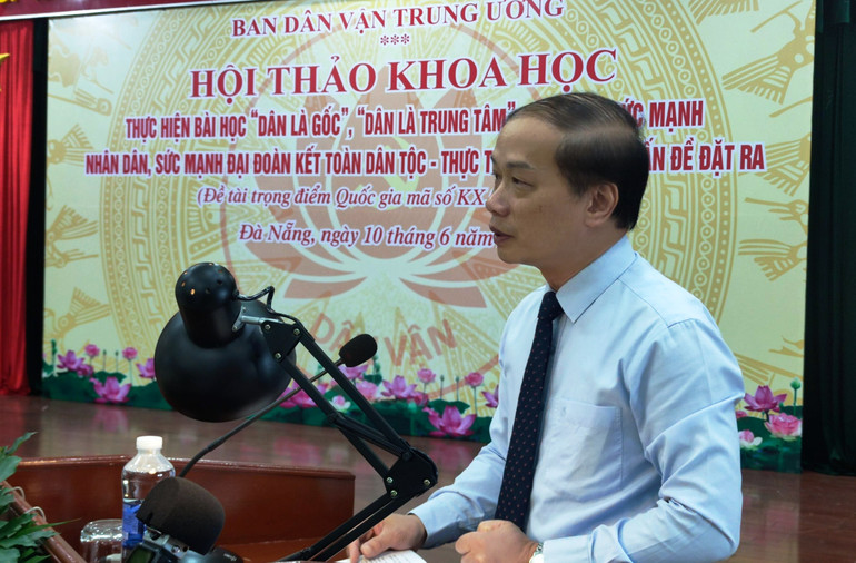 Đồng chí Phạm Tất Thắng, Ủy viên Trung ương Đảng, Phó Trưởng Ban Thường trực Ban Dân vận Trung ương: Bài học lấy dân làm gốc luôn là bài học quý báu của Đảng ta.