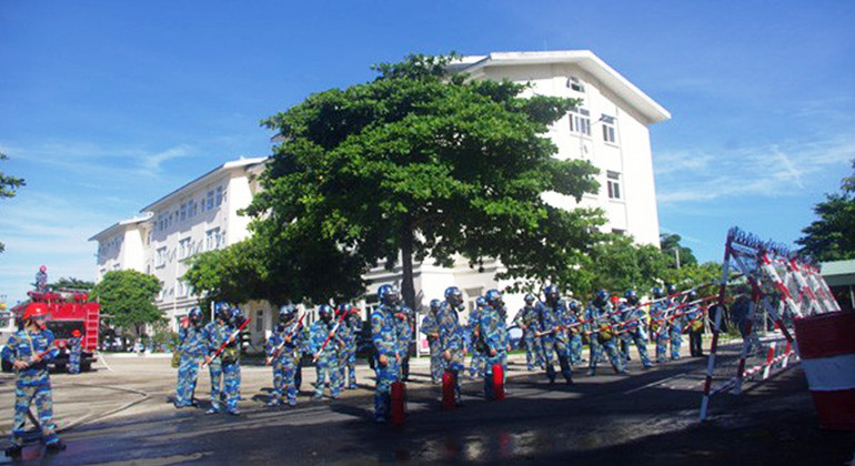 Lữ đoàn 172 luyện tập phương án sẵn sàng chiến đấu.