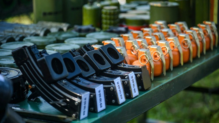 Mô hình học cụ của Vùng 3 trưng bày tại Lễ ra quân huấn luyện năm 2025.