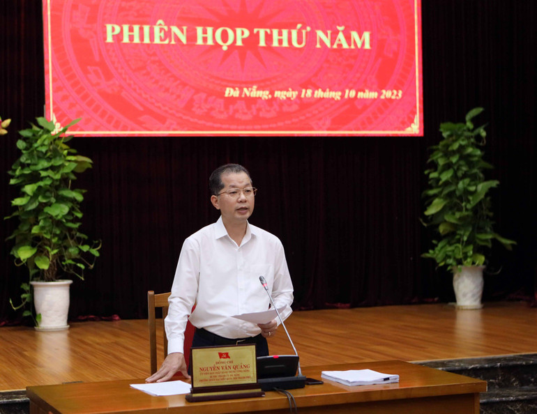 Bí thư Thành ủy Đà Nẵng Nguyễn Văn Quảng: Nhiều nội trong Kết luận của Thanh tra Chính phủ, kiến nghị của Kiểm toán Nhà nước tồn đọng nhiều năm đã được giải quyết.