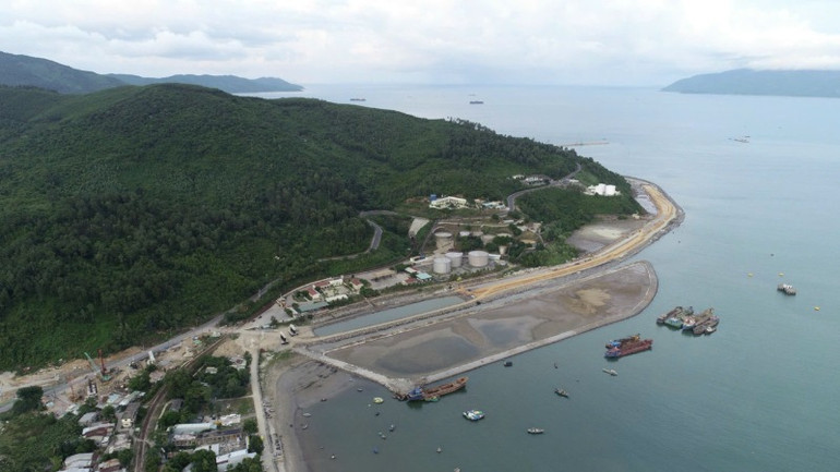 Đà Nẵng đẩy nhanh tiến độ xây dựng cảng Liên Chiểu, dự án trọng điểm, động lực của thành phố trong tương lai gần.