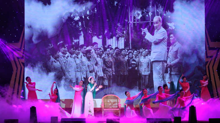 Một tiết mục tham gia hội diễn.