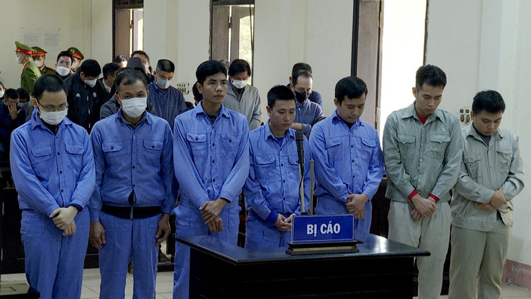 Các bị cáo trong đường dây mua, bán hoá đơn giá trị gia tăng gần 64.000 tỷ đồng.