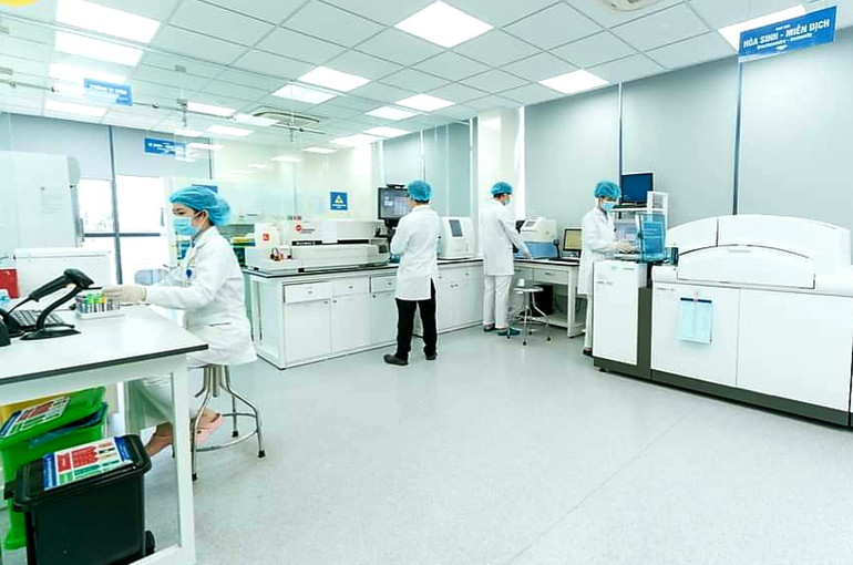 Hệ thống xét nghiệm của Medlatec Quảng Bình.