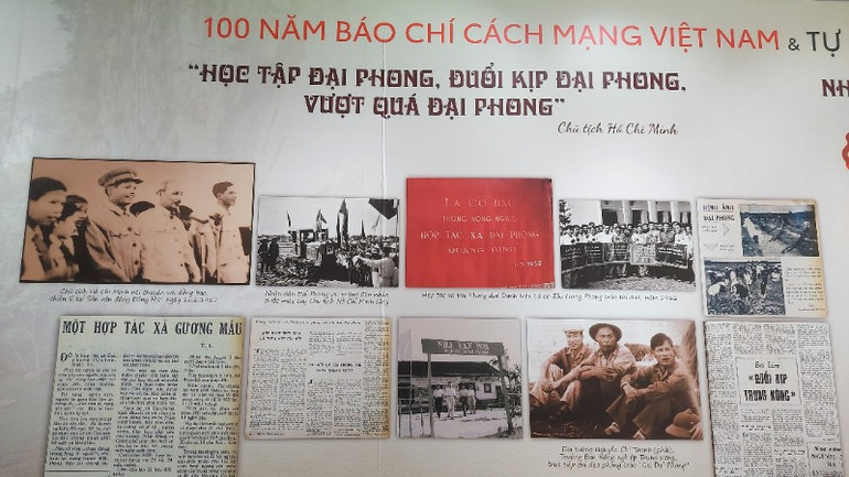 Những bài báo Bác Hồ và các đồng chí lãnh đạo Đảng, Nhà nước viết về Hợp tác xã Đại Phong (Quảng Bình) được lưu giữ cẩn thận, nay được đưa ra giới thiệu với công chúng.
