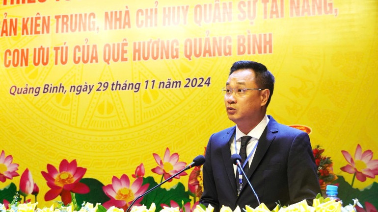 Ủy viên Trung ương Đảng, Bí thư Tỉnh ủy Quảng Bình Lê Ngọc Quang phát biểu chào mừng Hội thảo Ủy viên Trung ương Đảng, Bí thư Tỉnh ủy Quảng Bình Lê Ngọc Quang phát biểu chào mừng Hội thảo