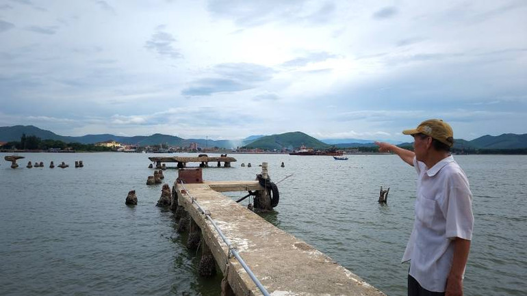 Di tích Cảng Gianh hiện nay. (Ảnh: HG)