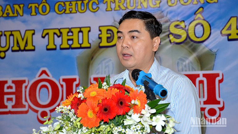 Đồng chí Nguyễn Hoài Anh, Ủy viên dự khuyết Trung ương Đảng, Phó Bí thư Thường trực Tỉnh ủy Bình Thuận phát biểu chào mừng tại Hội nghị. Đồng chí Nguyễn Hoài Anh, Ủy viên dự khuyết Trung ương Đảng, Phó Bí thư Thường trực Tỉnh ủy Bình Thuận phát biểu chào mừng tại Hội nghị.