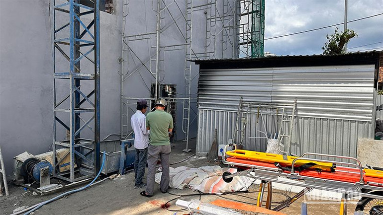 Hiện trường vụ tai nạn.