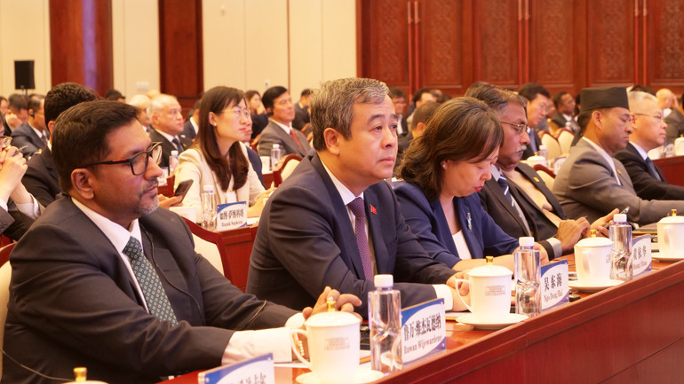 Đồng chí Ngô Đông Hải, Ủy viên Trung ương Đảng, Phó Trưởng Ban Tuyên giáo và Dân vận Trung ương dự lễ khai mạc.