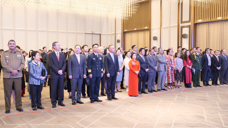 Các đại biểu dự Lễ kỷ niệm 79 năm Quốc khánh Việt Nam.