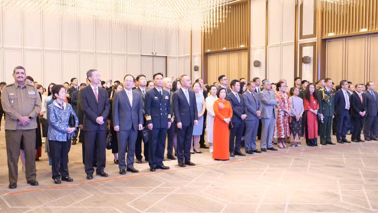 Các đại biểu dự Lễ kỷ niệm 79 năm Quốc khánh Việt Nam.