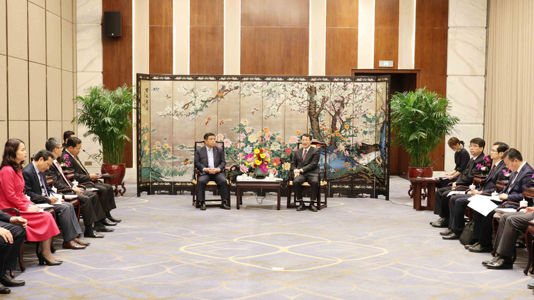 Toàn cảnh buổi hội kiến.