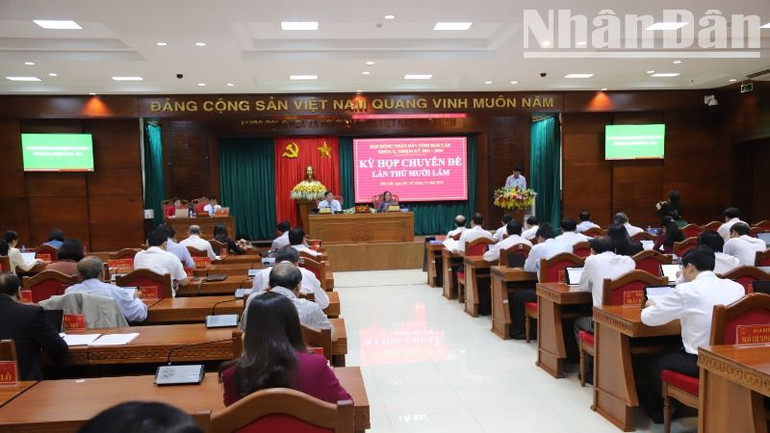 Quang cảnh kỳ họp.