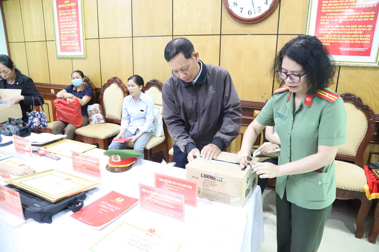 Sau khi tiếp nhận, các hiện vật của các liệt sĩ được đưa về trưng bày tại Bảo tàng Công an nhân dân để giáo dục lịch sử, giáo dục truyền thống anh hùng của Công an nhân dân; tuyên truyền, quảng bá về bản chất cách mạng và văn hóa Công an nhân dân.