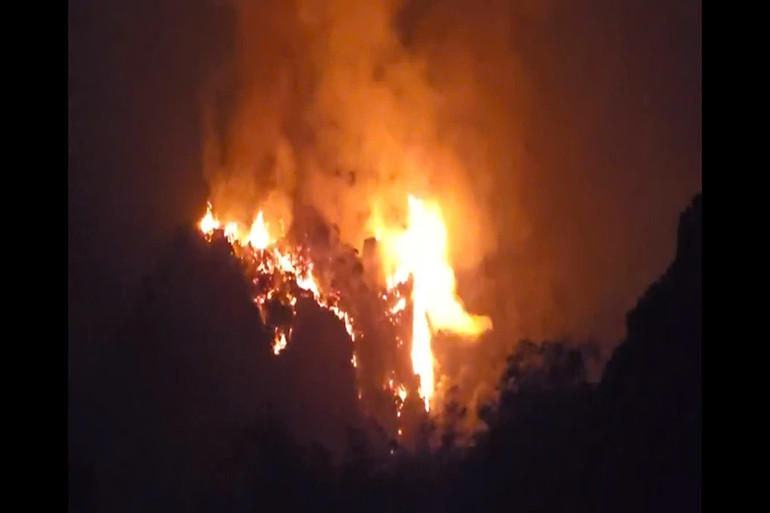 Hà Nam huy động hơn 400 người nỗ lực ngăn chặn cháy rừng Ba Sao ảnh 1