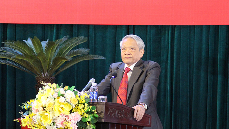 PGS, TS Bùi Đình Phong, nguyên giảng viên cao cấp Học viện Chính trị quốc gia Hồ Chí Minh thông tin chuyên đề.