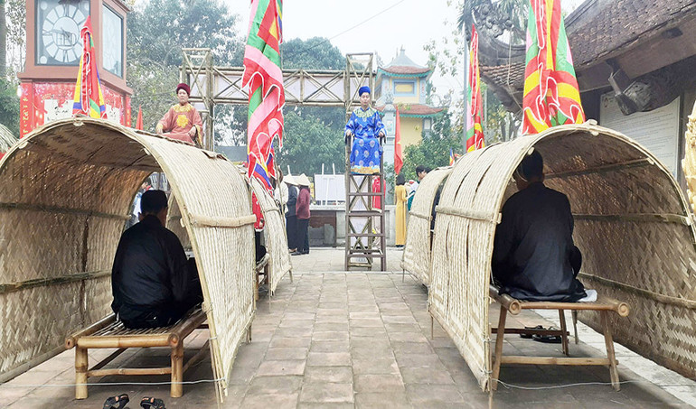 Tái hiện trường thi Hương thời phong kiến.