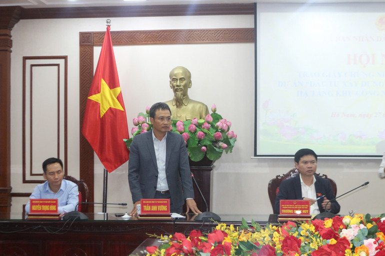 Lãnh đạo Tập đoàn Western Pacific phát biểu tại Hội nghị.