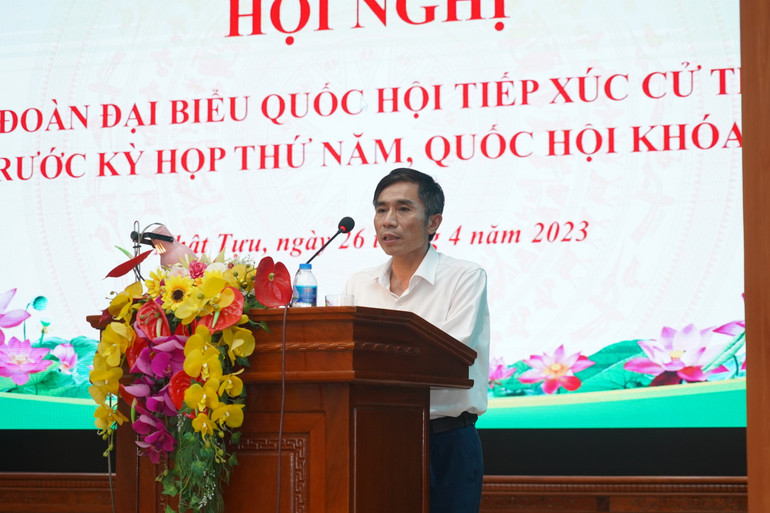 Ý kiến phát biểu của cử tri xã Nhật Tựu, huyện Kim Bảng.