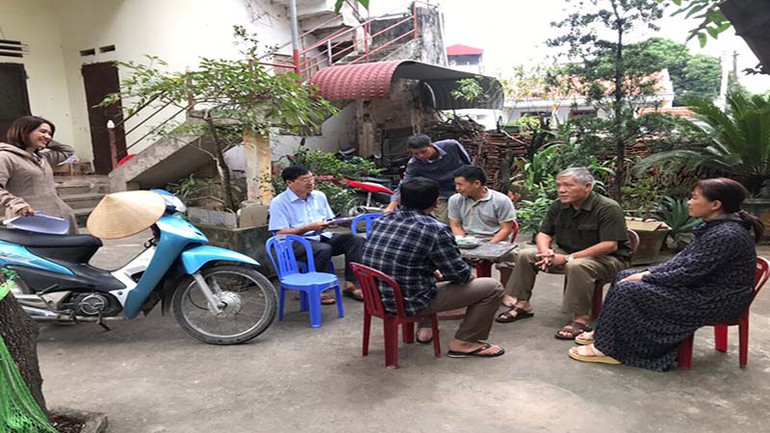 Dân vận khéo trong tuyên truyền giải phóng mặt bằng ở thị trấn Quế.