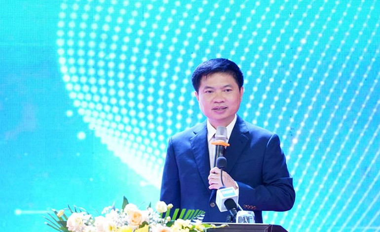 Đồng chí Trương Quốc Huy, Chủ tịch Ủy ban nhân dân tỉnh Hà Nam phát biểu tại chương trình.