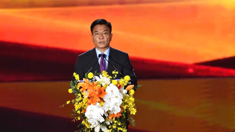 Phó Thủ tướng Chính phủ Lê Thành Long phát biểu. (Ảnh: Thanh Hà)