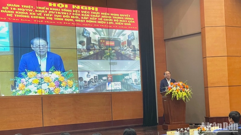 Bộ trưởng Nguyễn Văn Hùng phát biểu chỉ đạo. Bộ trưởng Nguyễn Văn Hùng phát biểu chỉ đạo.