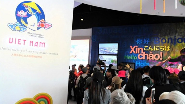Bên trong Nhà Triển lãm Việt Nam tại EXPO 2025. Bên trong Nhà Triển lãm Việt Nam tại EXPO 2025.