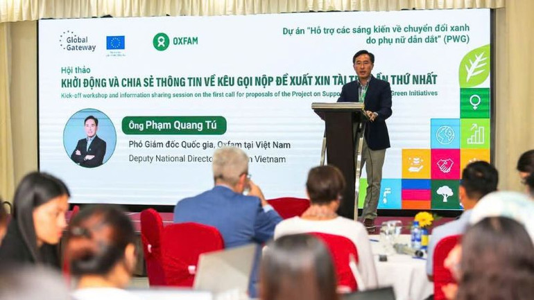 Hội thảo khởi động tại Hà Nội ngày 22/4/2025, thu hút gần 200 đại biểu, bao gồm đại diện từ Liên minh châu Âu, các tổ chức xã hội, doanh nghiệp xã hội và các cơ quan địa phương. (Ảnh: PV)