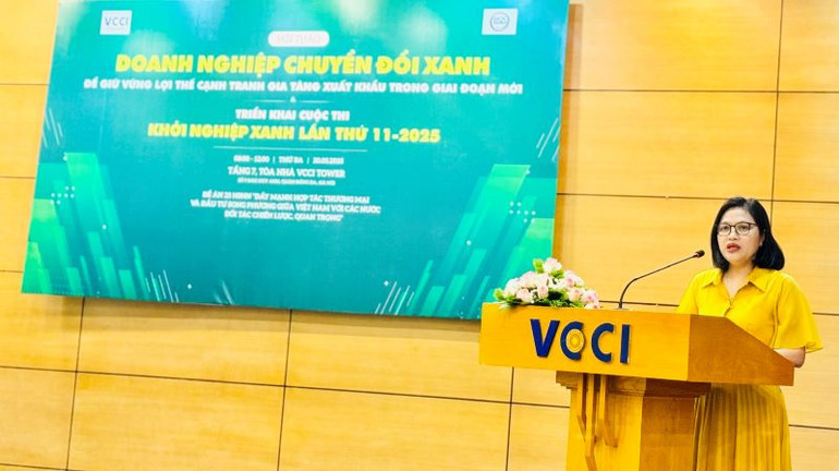 Bà Trần Thị Thanh Tâm, Giám đốc Trung tâm hỗ trợ doanh nghiệp nhỏ và vừa, Liên đoàn thương mại và công nghiệp Việt Nam. (Ảnh: HNV) Bà Trần Thị Thanh Tâm, Giám đốc Trung tâm hỗ trợ doanh nghiệp nhỏ và vừa, Liên đoàn thương mại và công nghiệp Việt Nam. (Ảnh: HNV)