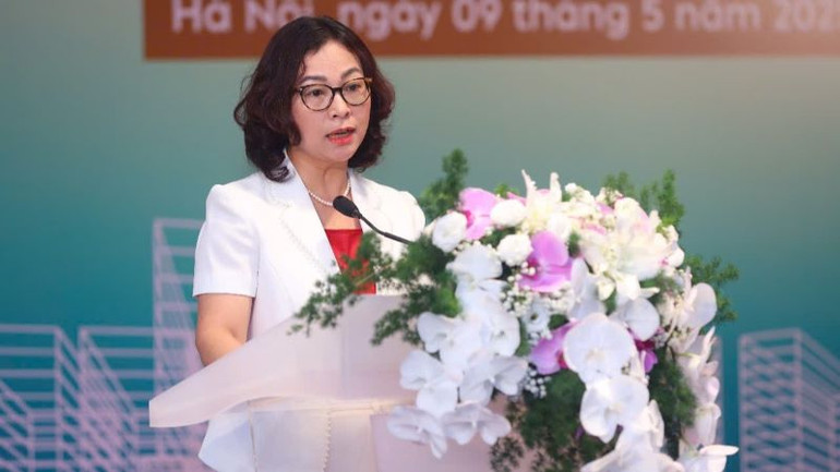 Bà Tống Thị Hạnh, Cục trưởng Cục Quản lý nhà và Thị trường bất động sản, Bộ Xây dựng. (Ảnh: PV)