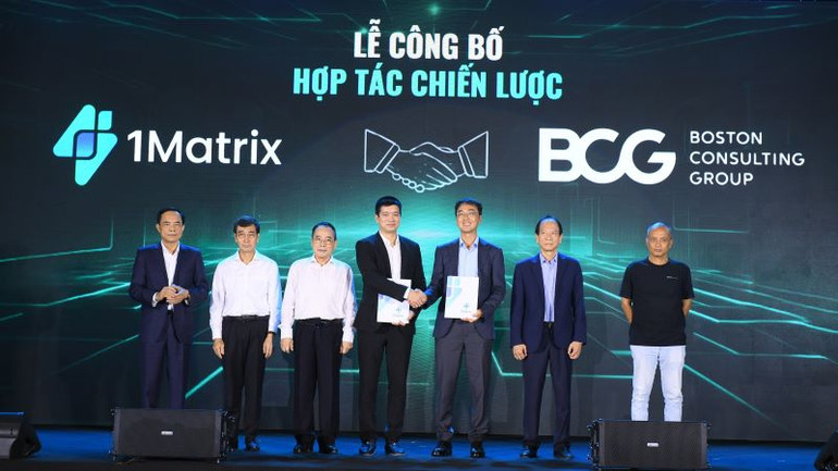 Công bố hợp tác chiến lược trong khuôn khổ sự kiện. (Ảnh: PV)