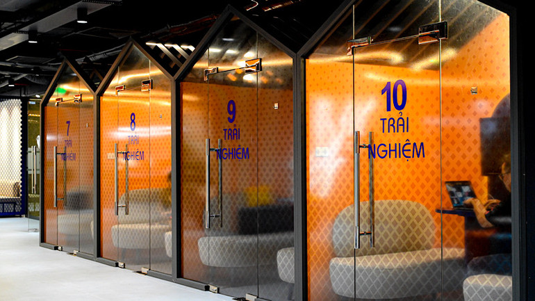 Văn phòng “Agile Working” được chia thành nhiều không gian làm việc mở với hình thức, phong cách khác nhau (yên tĩnh, hội họp, trò chuyện…)