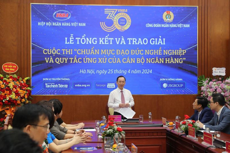 Phó Thống đốc Thường trực Ngân hàng Nhà nước Việt Nam Đào Minh Tú phát biểu tại buổi lễ.